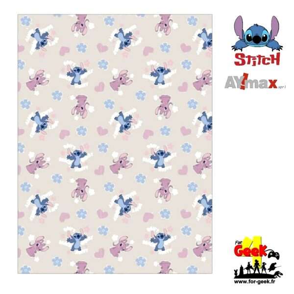 Couverture Flanelle DISNEY - Angel & Stitch 110x150cm