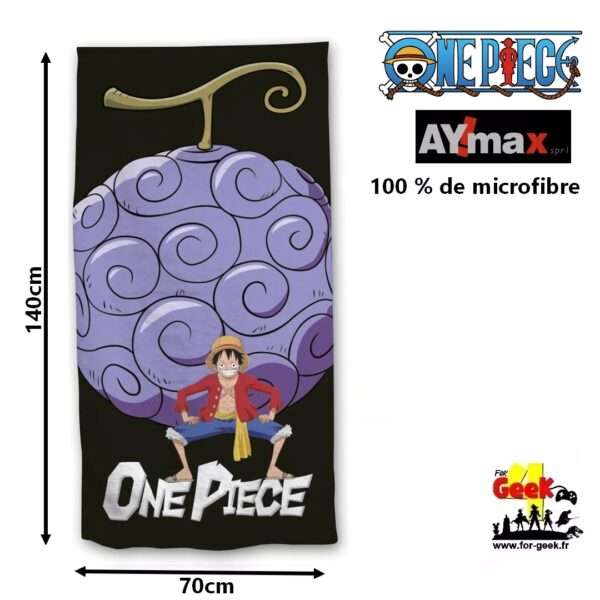 Serviette ONE PIECE - Luffy "Gomu Gomu No Mi" - 70x140cm