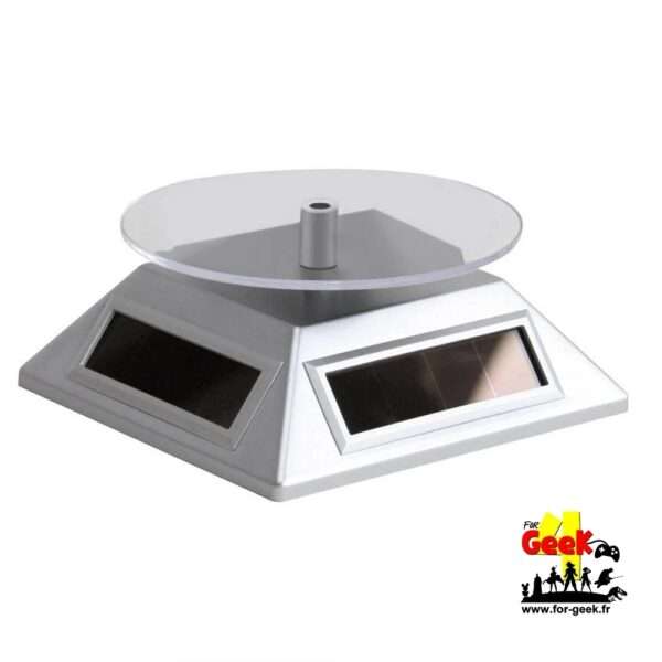 Présentoir rotatif Solar Spinner pour figurines Silver