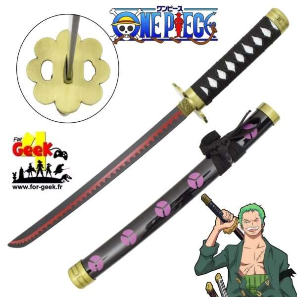 Mini Katana Violet - ONE PIECE -  Zoro + support