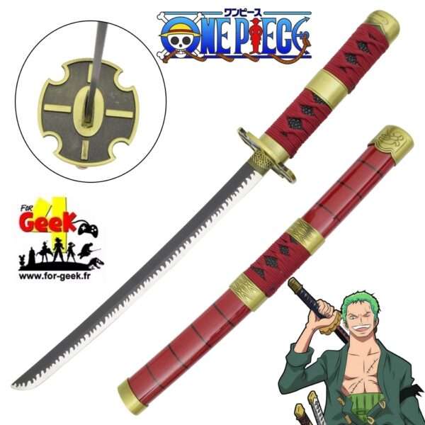 Mini Katana - ONE PIECE -  Zoro Sandai Kitetsu + support